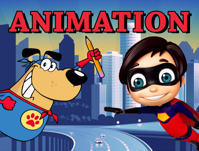 Animation course title graphic