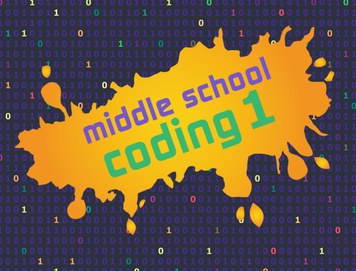 Middle School Coding 1a course title graphic