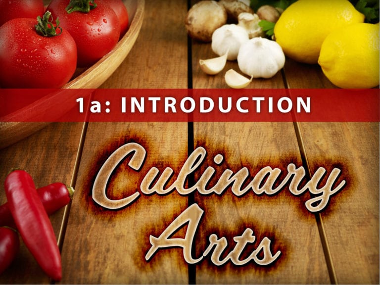 Culinary Arts 1a Introduction EDynamic Learning