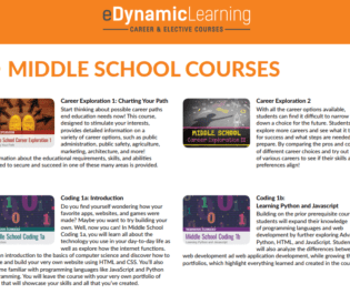 Middle School Courses