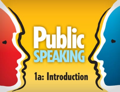 eDL CTE course: Public Speaking 1a: Introduction