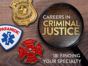 eDynamic Learning Careers in Criminal Justice 1b: Finding Your Speciality