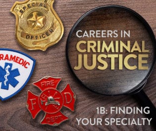 Careers in Criminal Justice 1b: Finding Your Specialty