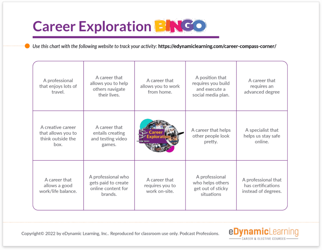 Career Bingo