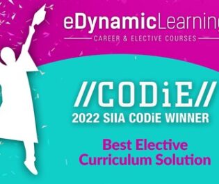 eDynamic Learning Wins the EdTech CODiE Award for Best Elective Curriculum