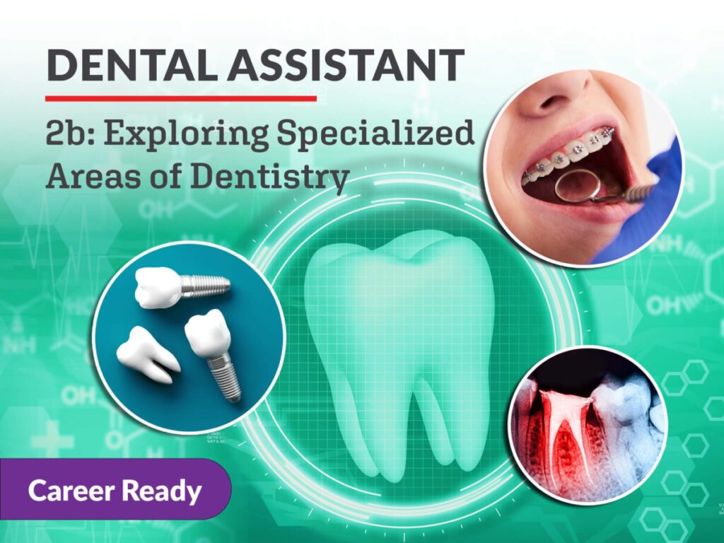 Dental Assistant 2b Exploring Specialized Areas of Dentistry eDynamic Learning